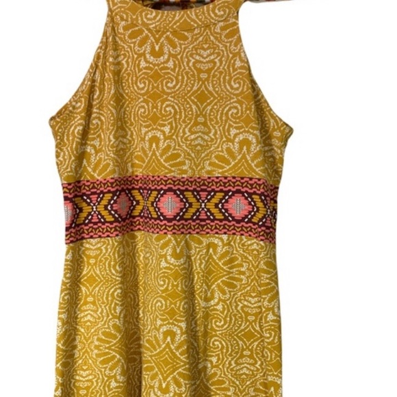 Prana Skye Marigold Sleeveless Maxi Dress Size XL - Picture 5 of 7